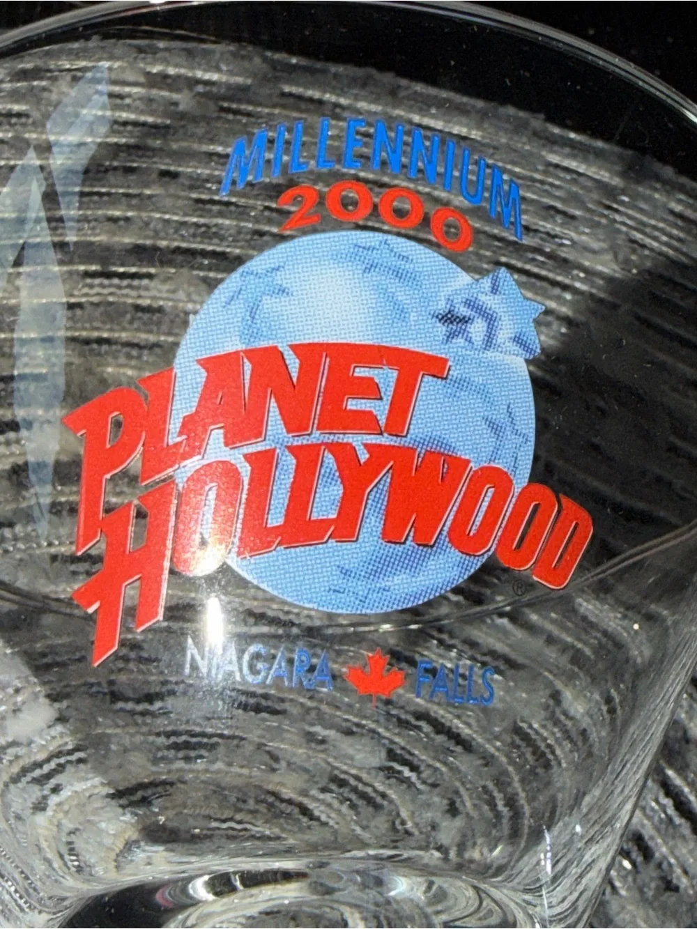 Millennium 2000 Planet Hollywood Beer Glass Collectible Vintage Used Pre Owned M